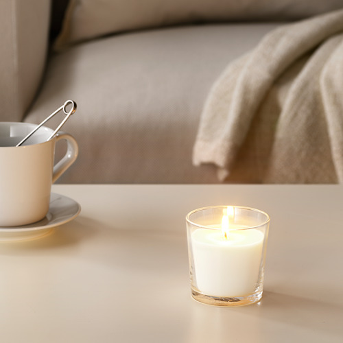SINNLIG - 香氛杯狀蠟燭, 香草/自然色 | IKEA 線上購物 - PE630196_S4