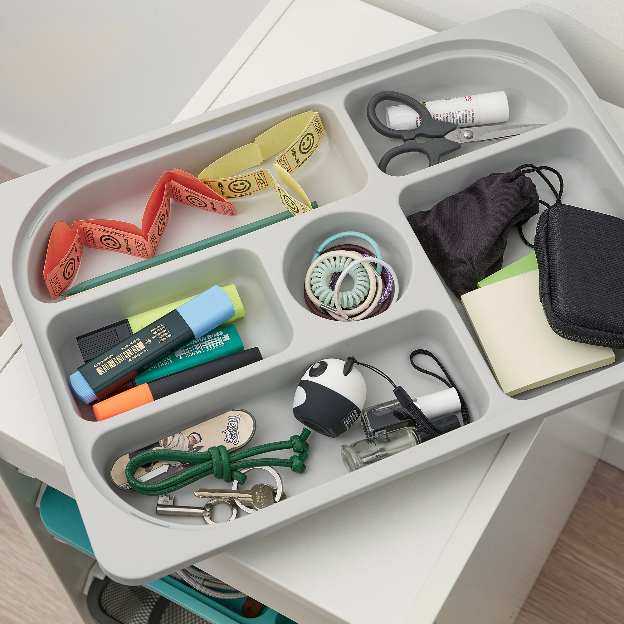 TROFAST storage tray with compartments