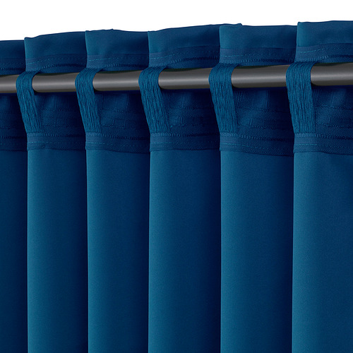 MAJGULL block-out curtains, 1 pair