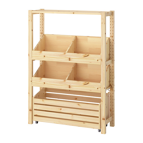 IVAR - shelving unit, with 2 box shelves/pine, 89x30x124 cm | IKEA Taiwan Online - PE969942_S4