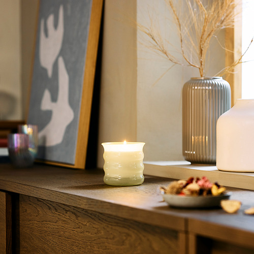 JUVELTRAST scented candle in glass