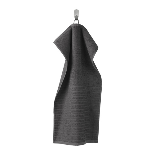 VÅGSJÖN - hand towel, dark grey, 40x70 cm | IKEA Taiwan Online - PE681171_S4