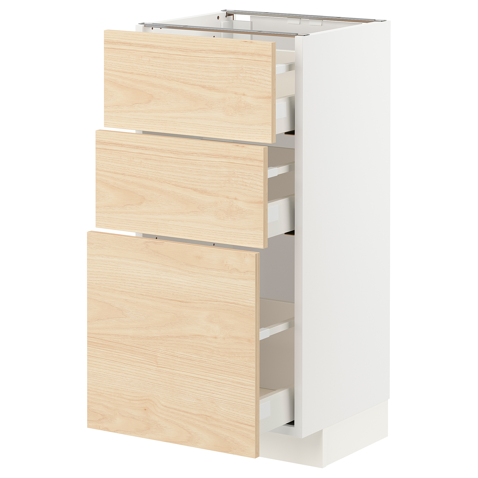 METOD/MAXIMERA base cabinet with 3 drawers