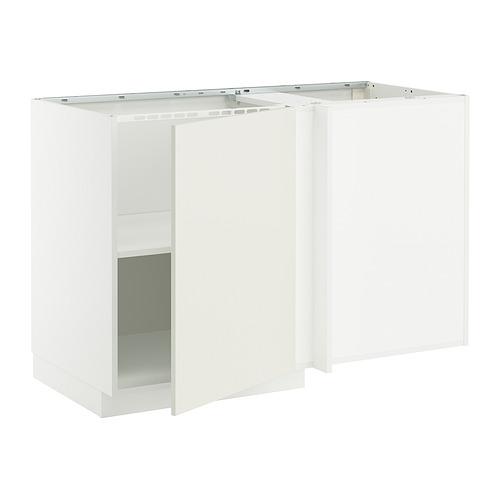 METOD corner base cabinet with shelf