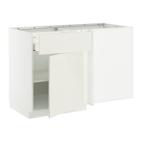 METOD/MAXIMERA 轉角底櫃附抽屜和層架