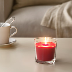 SINNLIG - scented candle in glass, Sweet vanilla/natural | IKEA Taiwan Online - PE699764_S3