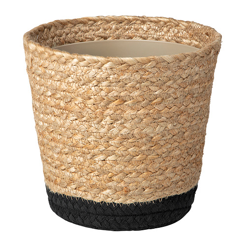TÄRNMÅS - 花盆，室內/米色/黑色，15 公分 | IKEA 線上購物 - E1008241_S4
