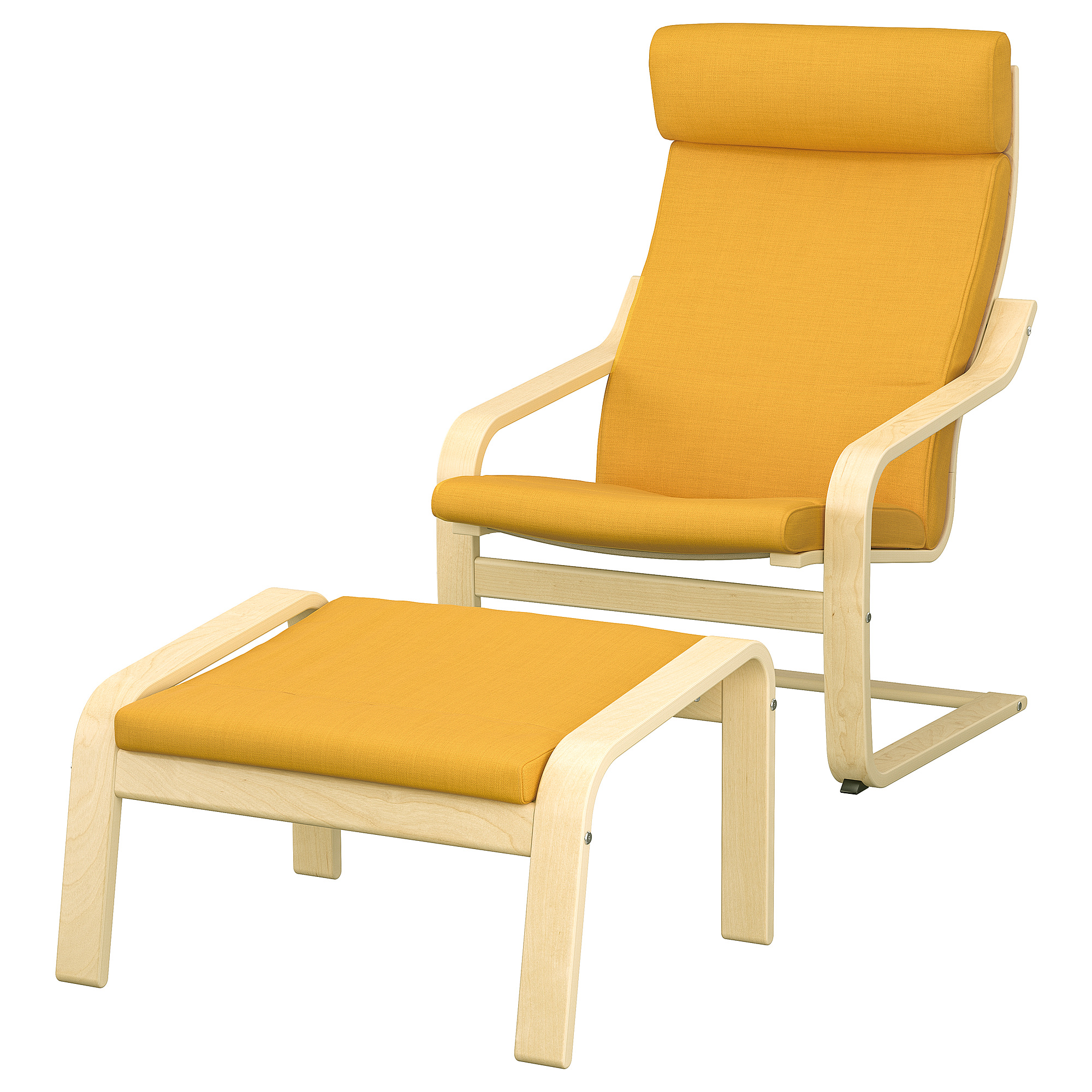 POÄNG armchair and footstool