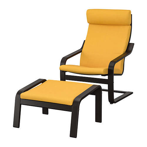 POÄNG armchair and footstool