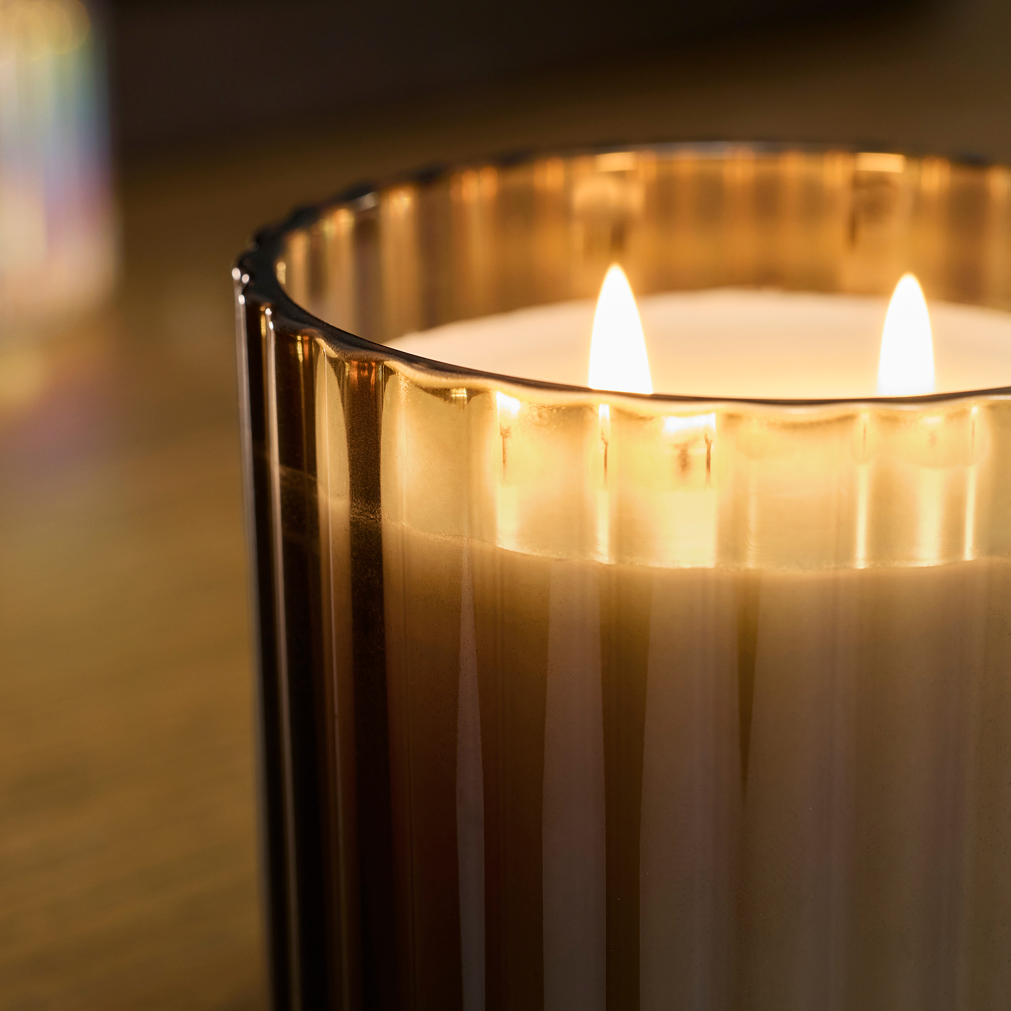 TOFSTÄRNA 2芯香氛杯狀蠟燭