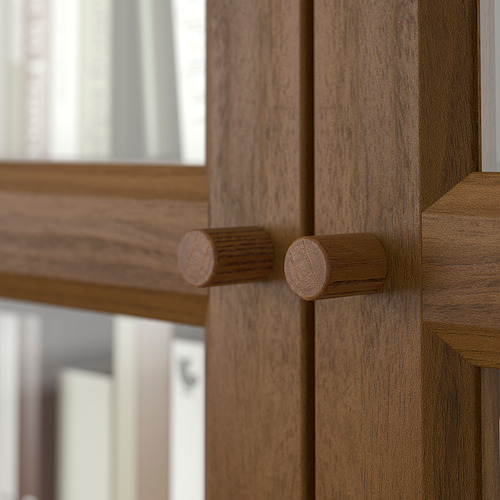 BILLY/OXBERG bookcase with glass doors