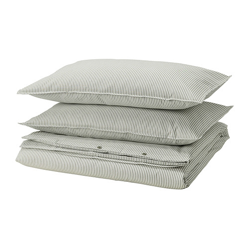 SOLFIBBLA duvet cover and 2 pillowcases