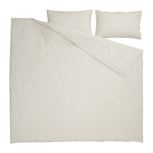 SOLFIBBLA duvet cover and 2 pillowcases
