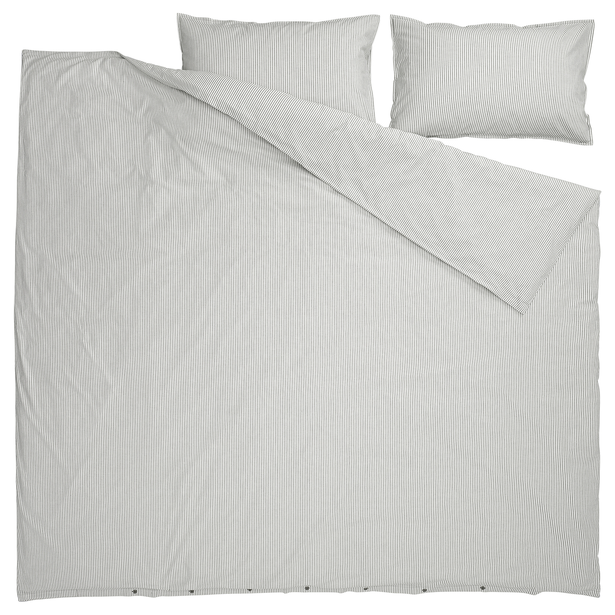 SOLFIBBLA duvet cover and 2 pillowcases