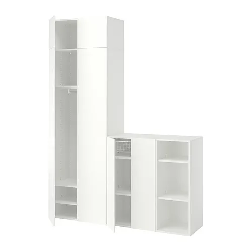 LASTARE - 衣櫃/衣櫥組合，白色/附高度延伸櫃，180x42x236 公分 | IKEA 線上購物 - E1008285_S4