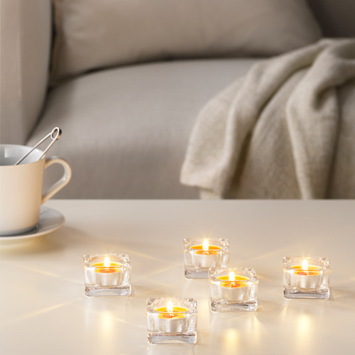 SINNLIG - scented tealight, Peach and orange/orange | IKEA Taiwan Online - PE630321_S4
