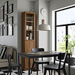 BILLY/OXBERG bookcase with panel/glass door
