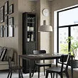 BILLY/OXBERG bookcase with panel/glass door