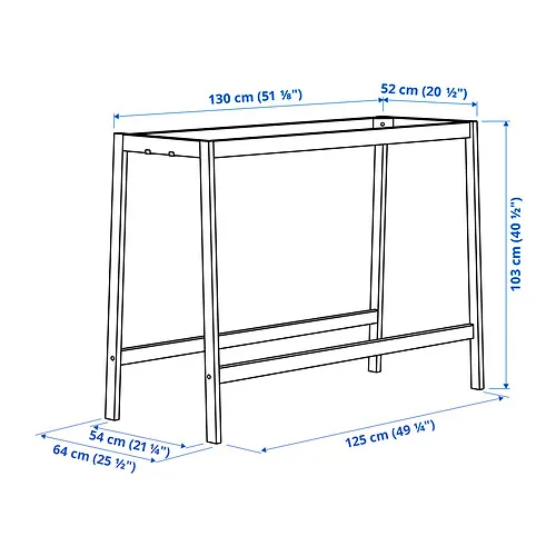 MITTZON underframe for conference table