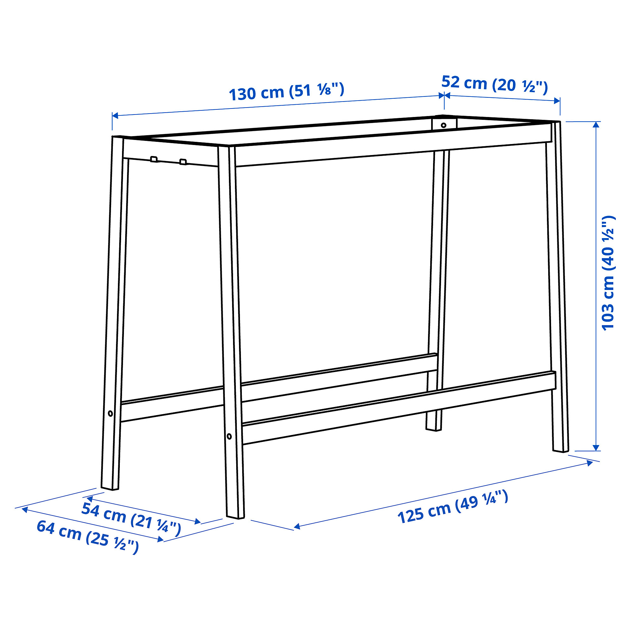 MITTZON underframe for conference table