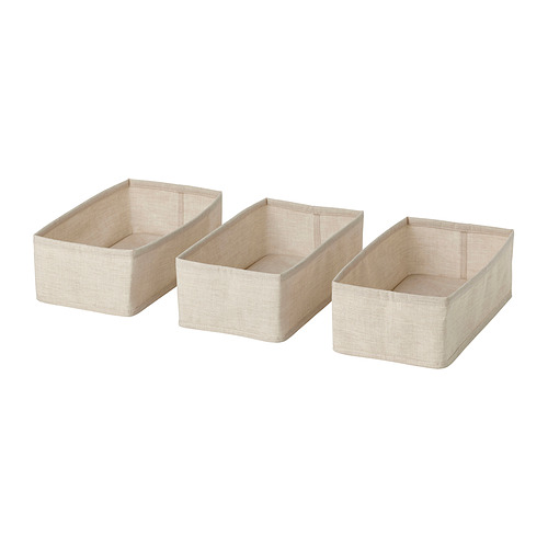 PURRPINGLA - box, set of 3, textile/beige | IKEA Taiwan Online - PE970219_S4