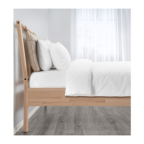 BJÖRKSNÄS - 雙人床框, 樺木, 附LURÖY床底板條 | IKEA 線上購物 - PE681489_S4