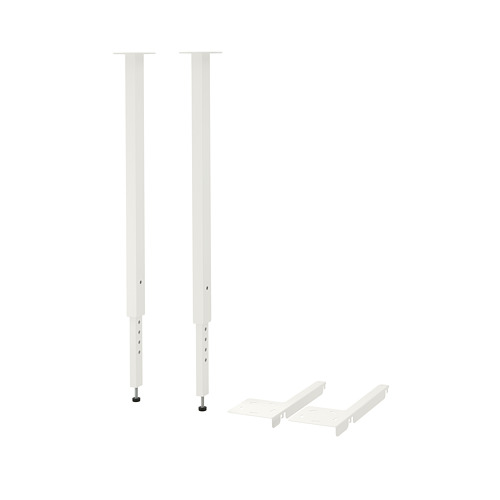 BOAXEL - pair of legs, white, 67-84 cm | IKEA Taiwan Online - PE769400_S4