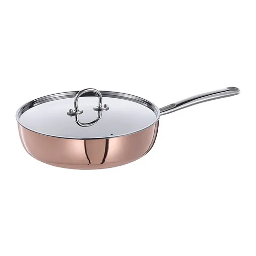 FINMAT - sauté pan with lid, copper/stainless steel, 25 cm | IKEA Taiwan Online - PE867978_S4