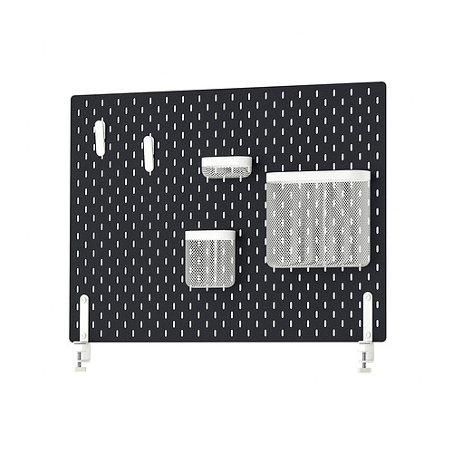 SKÅDIS - 收納壁板組, 黑色, 76x56 公分 | IKEA 線上購物 - PE906916_S4