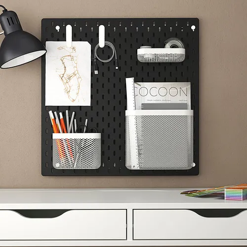 SKÅDIS - pegboard combination, black, 56x56 cm | IKEA Taiwan Online - PE906929_S4