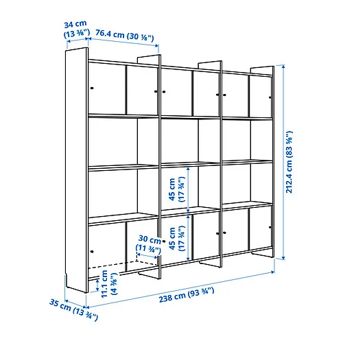LÅDMAKARE storage combination w sliding doors