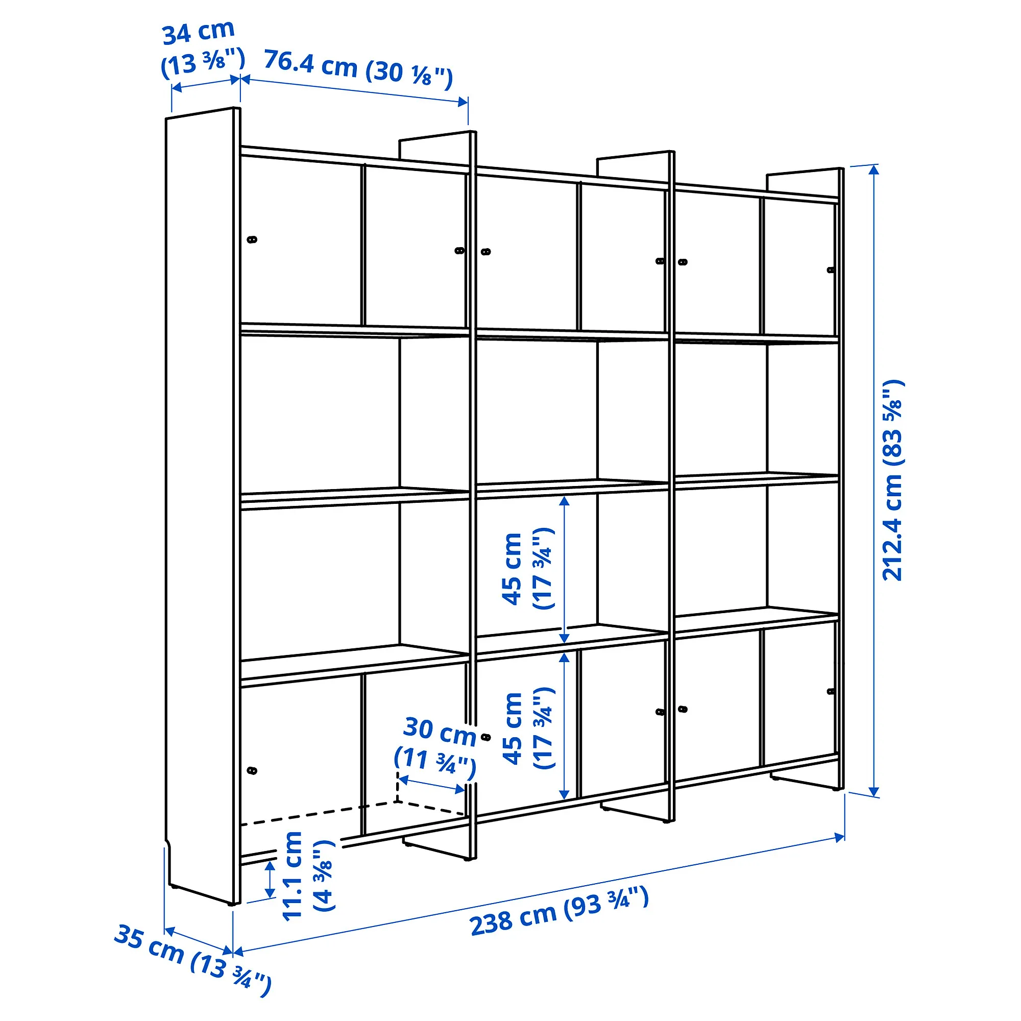 LÅDMAKARE storage combination w sliding doors