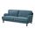 STOCKSUND - 3-seat sofa, Ljungen blue/black/wood | IKEA Taiwan Online - PE575076_S1