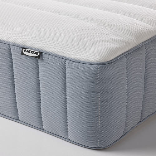 VALEVÅG - 單人獨立筒彈簧床墊, 高硬度/淺藍色 | IKEA 線上購物 - PE783082_S4