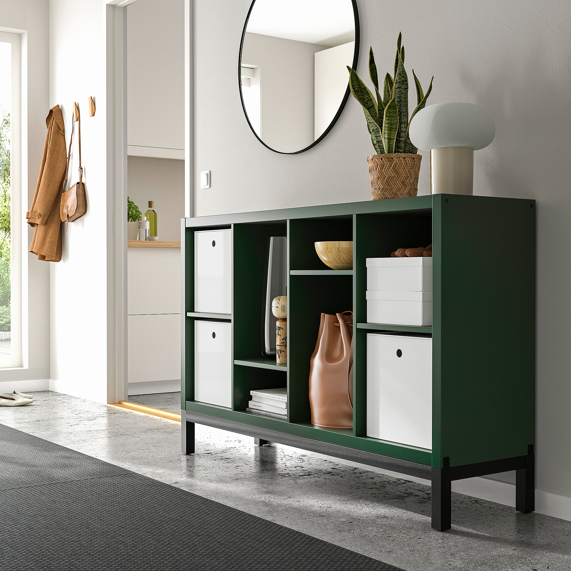 KALLAX shelving unit with underframe