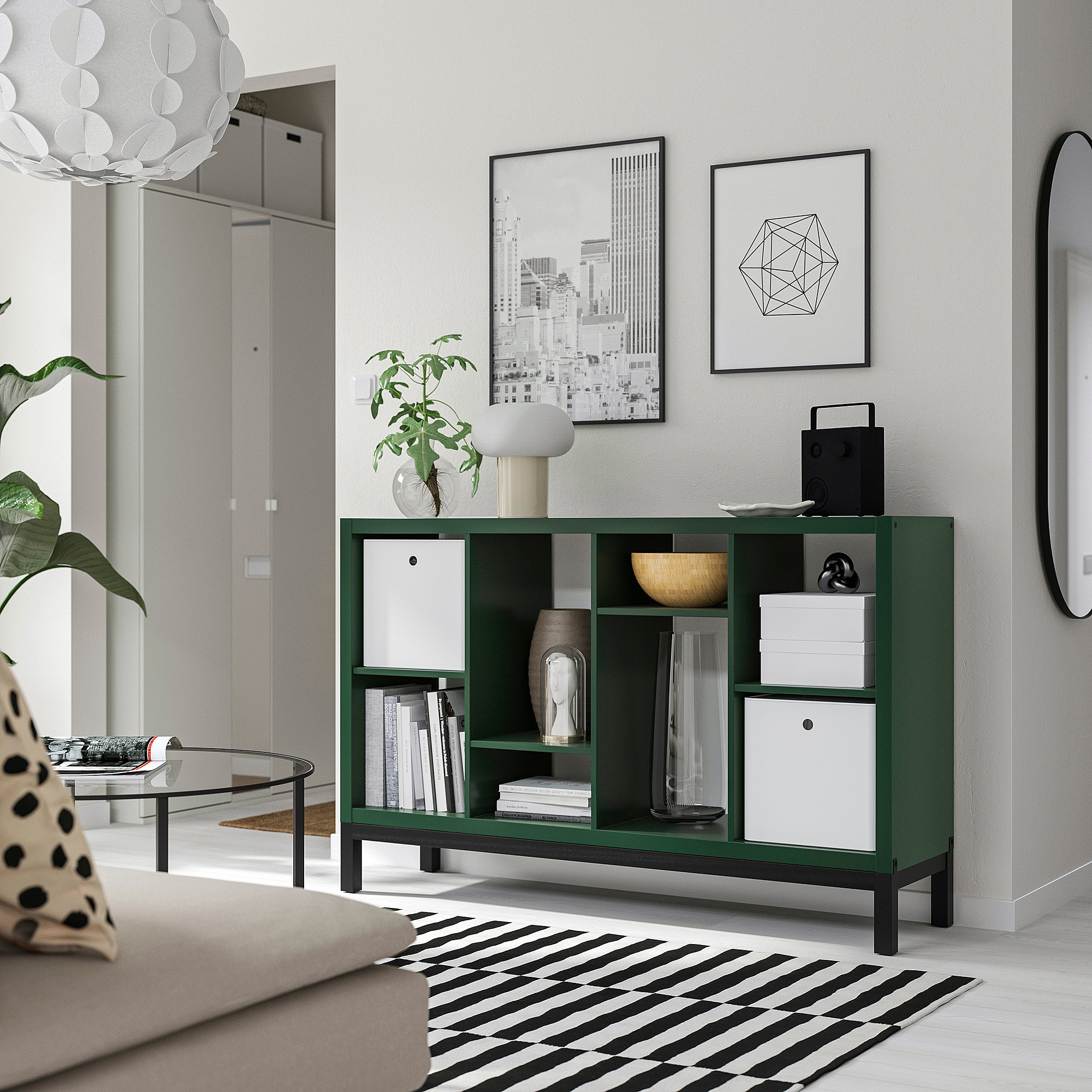KALLAX shelving unit with underframe