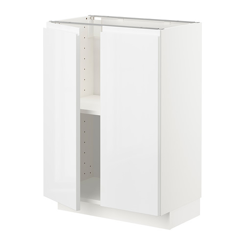 METOD base cabinet with shelves/2 doors