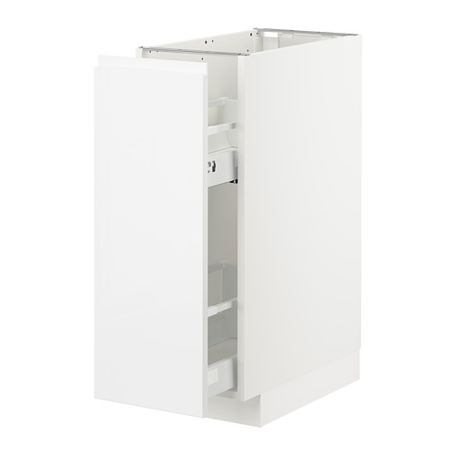 METOD - 底櫃/拉出式內部配件, 白色/Voxtorp 高亮面 白色 | IKEA 線上購物 - PE725570_S4
