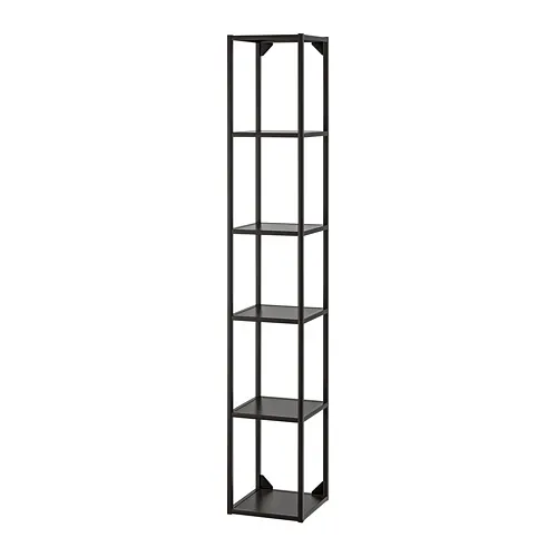 ENHET - 高櫃框附層板, 碳黑色, 30x30x180 公分 | IKEA 線上購物 - PE769561_S4