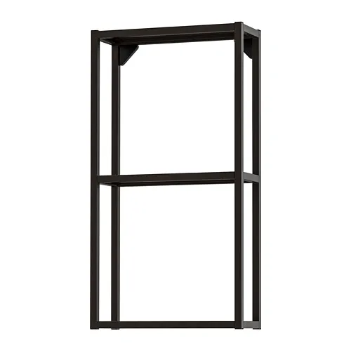 ENHET - 壁櫃框附層板, 碳黑色, 40x15x75 公分 | IKEA 線上購物 - PE769564_S4