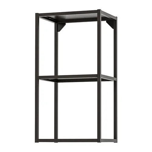 ENHET - 壁櫃框附層板, 碳黑色, 40x30x75 公分 | IKEA 線上購物 - PE769566_S4