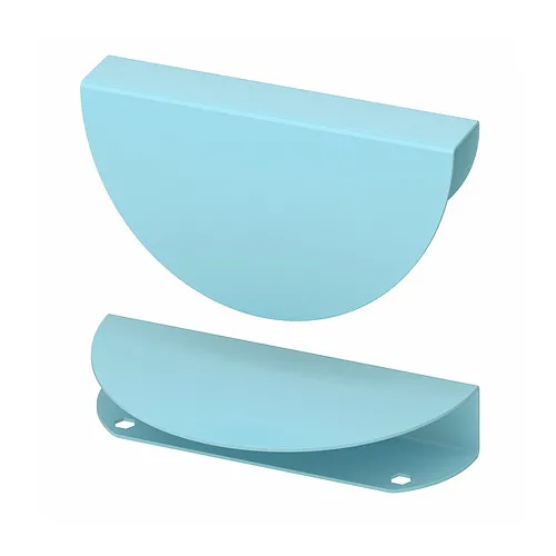 BEGRIPA - 把手, 淺藍色/半圓形, 130 公厘 | IKEA 線上購物 - PE907080_S4