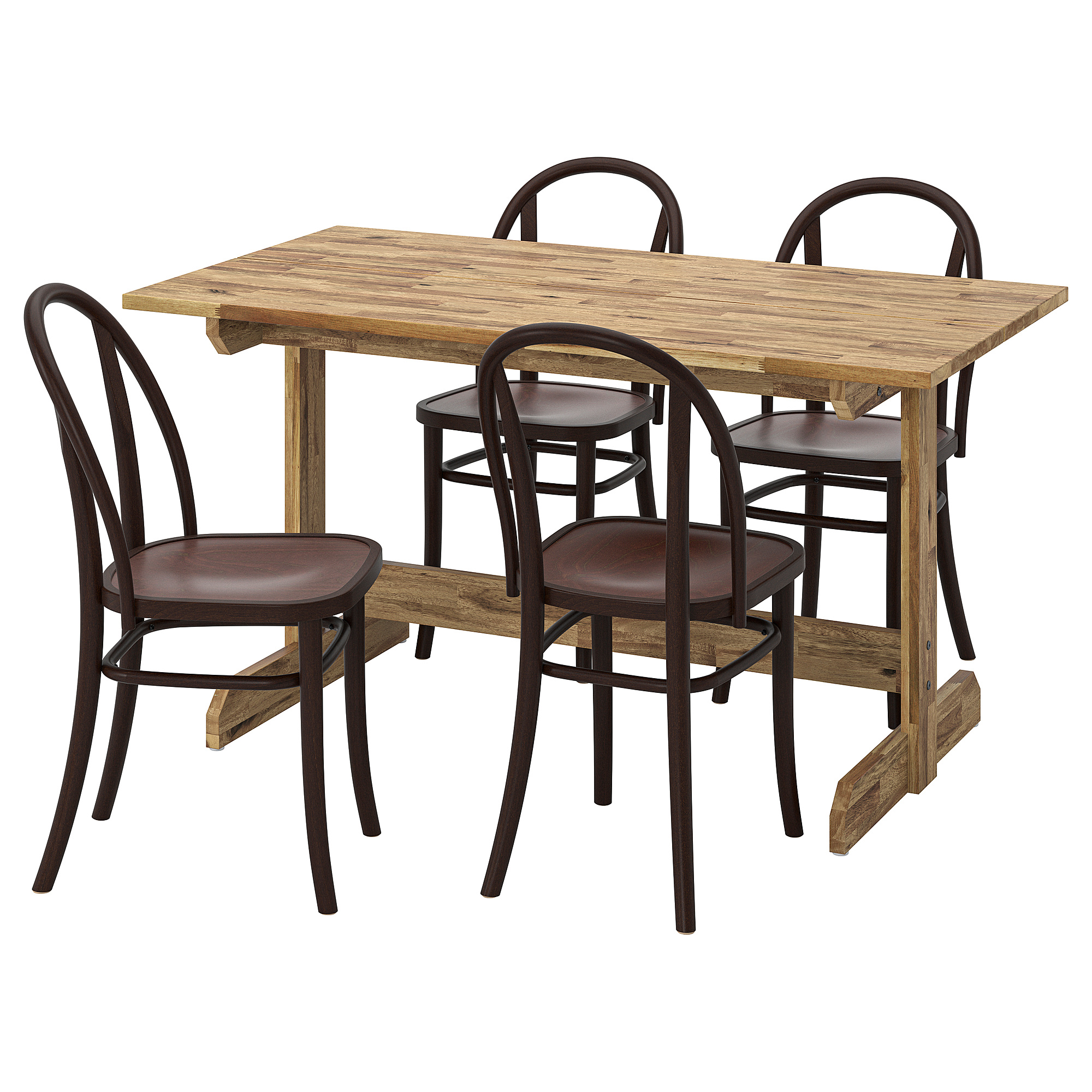 NACKANÄS/SKOGSBO table and 4 chairs