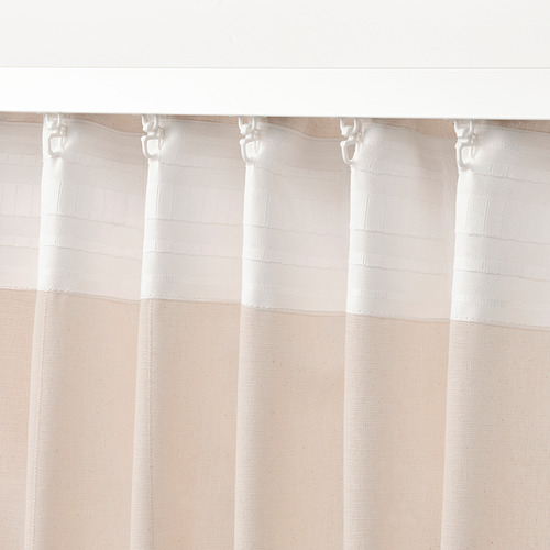 LENDA 窗簾附布腰 2件裝