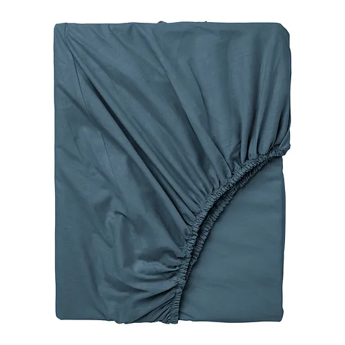 DVALA - fitted sheet, blue, 90x200 cm | IKEA Taiwan Online - PE970495_S4