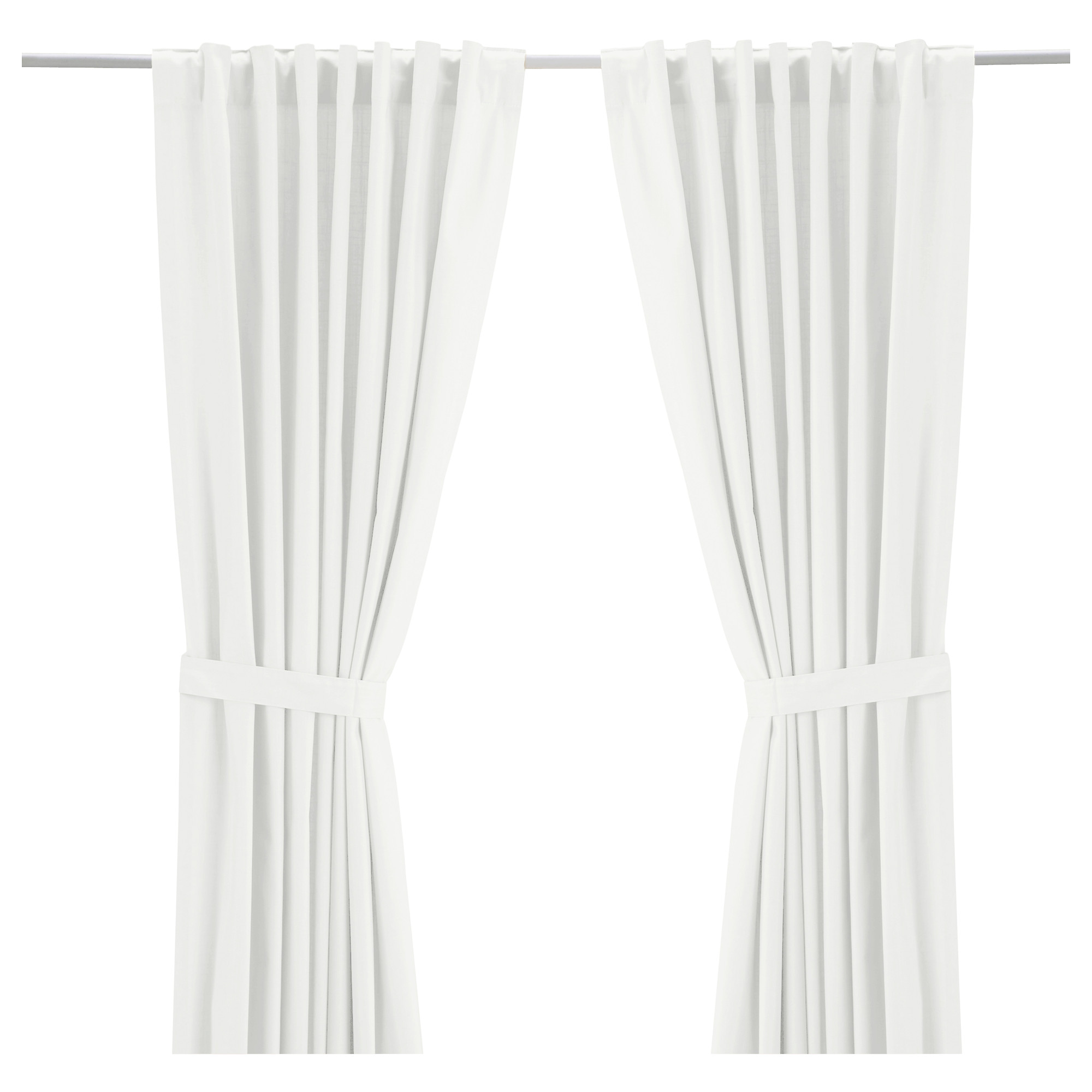 RITVA curtains with tie-backs, 1 pair