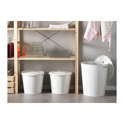 KNODD bin with lid