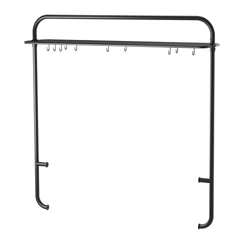 VADHOLMA - rack for kitchen island, black | IKEA Taiwan Online - PE681763_S4