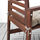 ÄPPLARÖ - table+2 chrsw armr+ bench, outdoor, brown stained/Kuddarna grey | IKEA Taiwan Online - PE712815_S1