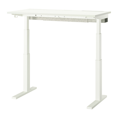 MITTZON - 升降式工作桌, 電動 白色, 120x60 公分 | IKEA 線上購物 - PE907149_S4